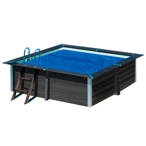 Cubierta isotérmica para piscina de obra rectangular