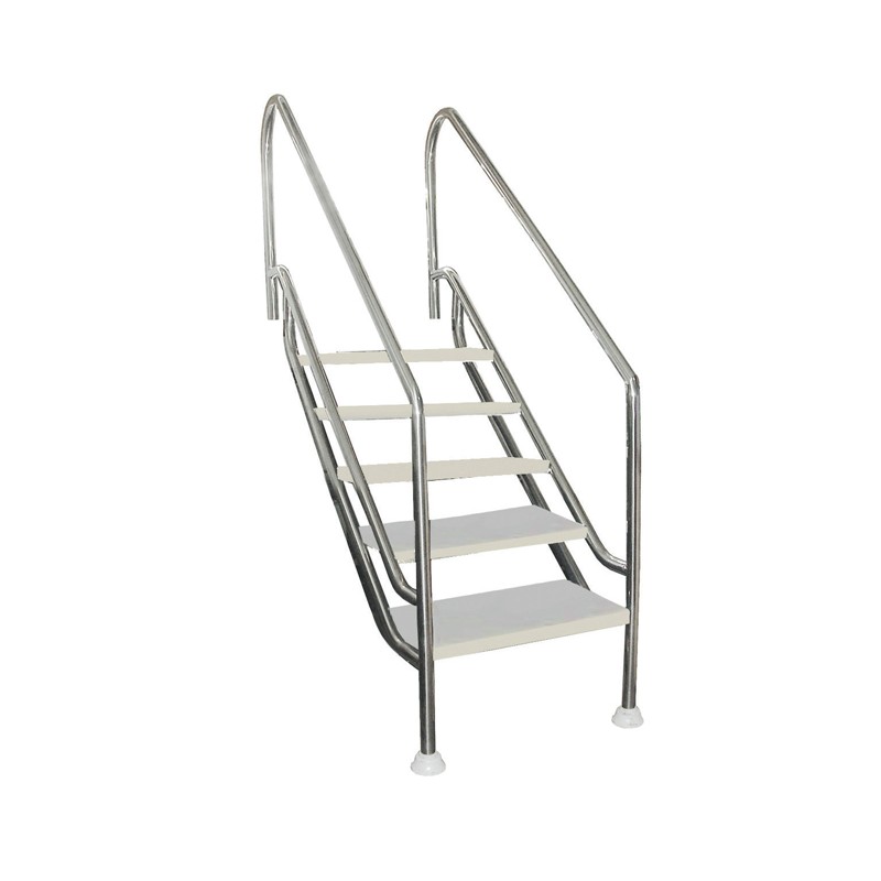 Escalera 5 peldaños LAND 500 INOX AISI 316L QP